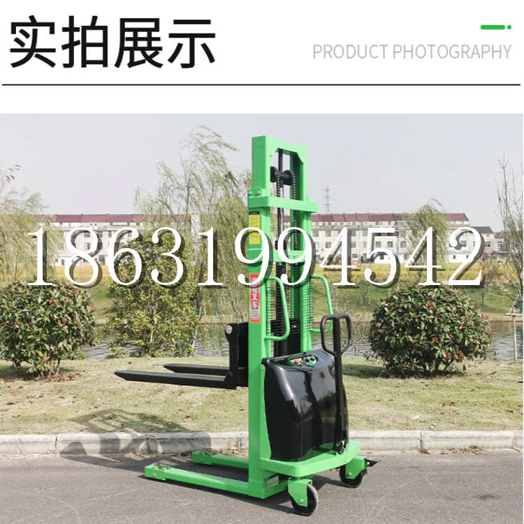岳阳县电动叉车堆高车液压铲车电瓶1吨2吨站驾步行式小型全自动叉车